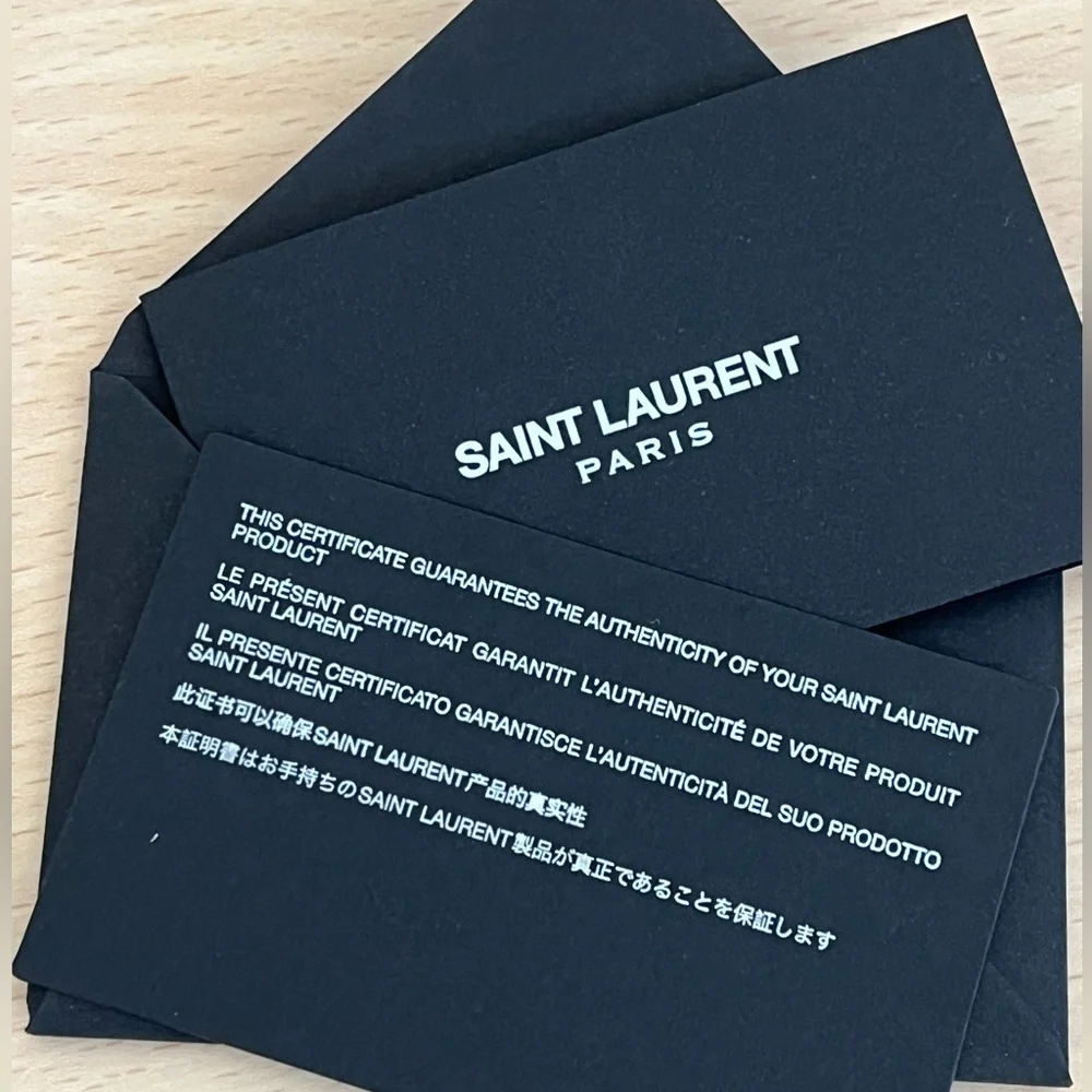 Saint Laurent Brown Tortoiseshell Havana Grey Lens Sunglasses BNWOT Unisex Paris - Picture 10 of 14